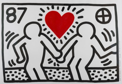 Keith Haring, The Lovers, 1987